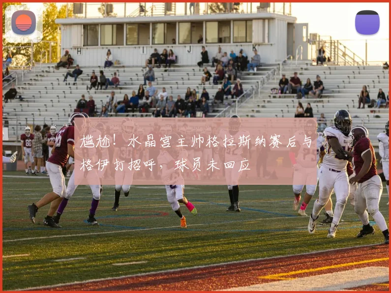 尴尬！水晶宫主帅格拉斯纳赛后与格伊打招呼，球员未回应